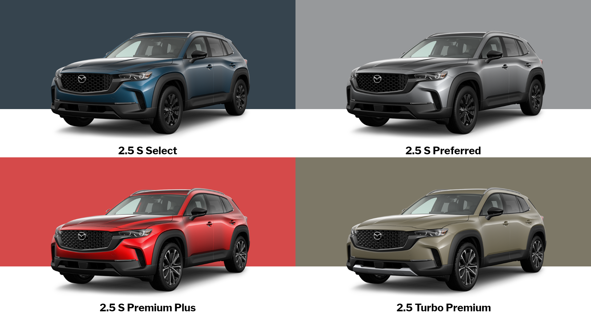 2025 Mazda CX-50 Trim Level Comparison
