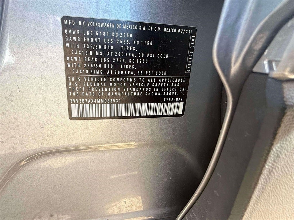 2021 Volkswagen Tiguan 2.0T SEL