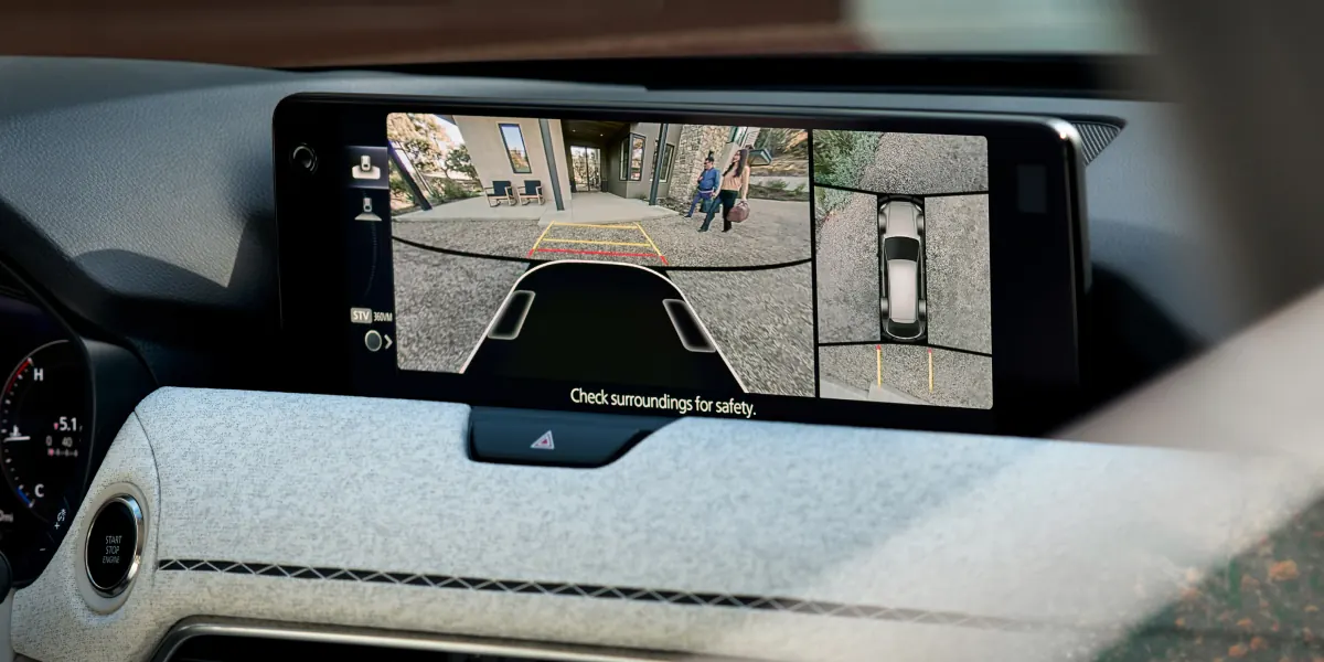 2027 Mazda CX-90 360° View Monitor on the center display | Family Mazda of Bossier City in Bossier City LA